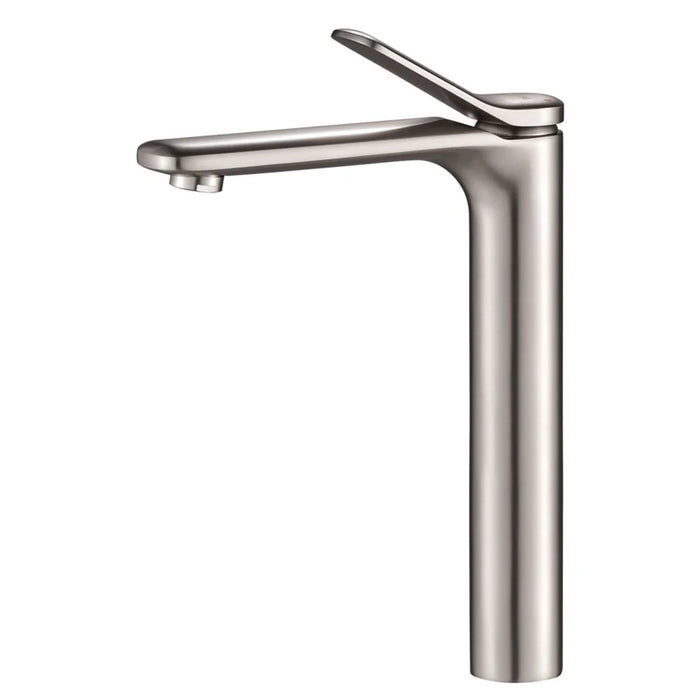 Milano Mita Art Basin Mixer With Pop Up Waste Brush Nickel