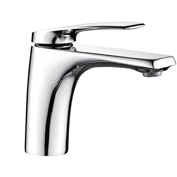 Milano Nico Basin Mixer With Pop Up Waste Chrome | Brass Basin Mixer | Single Tap Wash Basin Mixer Sink Faucet For Bathroom Faucet Vanity Lavatory - Chrome