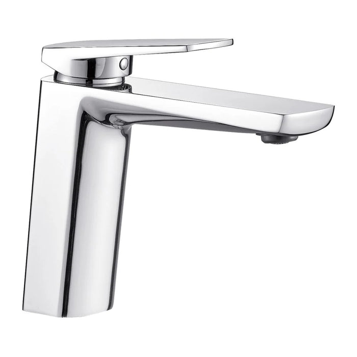 Milano Yana Basin Mixer With Pop Up Waste Chrome Brass Basin Mixer Single Tap Wash Basin Mixer Sink Faucet For Bathroom Faucet Vanity Lavatory - Chrome