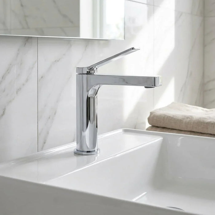 Milano Monte Basin Mixer With Pop-Up Waste