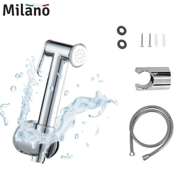 Sleek Brass Shattaf Set Chrome Standard