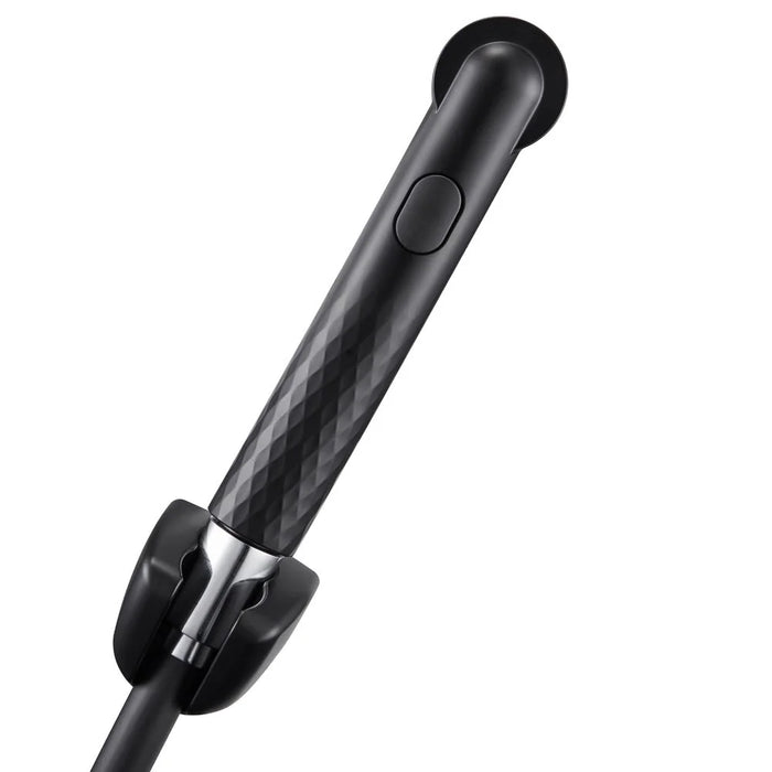 Danube Home Milano Hana Shattaf Set Matt Black | Pvc Shattaf | No Leak Toilet Sprayer Handheld Bidet Spray For Bathroom Toilet Washroom - Black