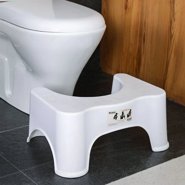 Milano Squatting Stool White 12x20x9inch