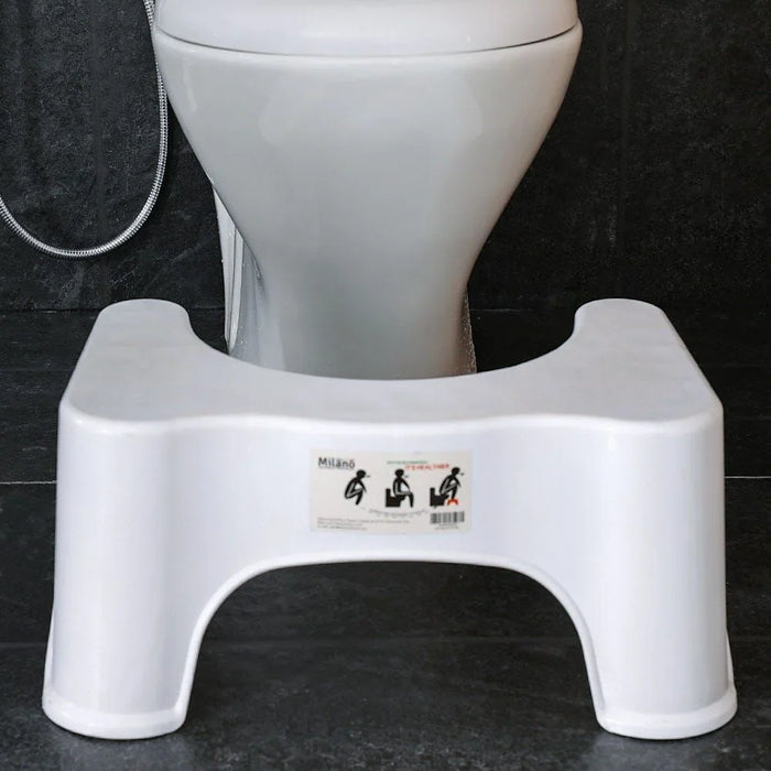 Milano Squatting Stool White 12x20x9inch