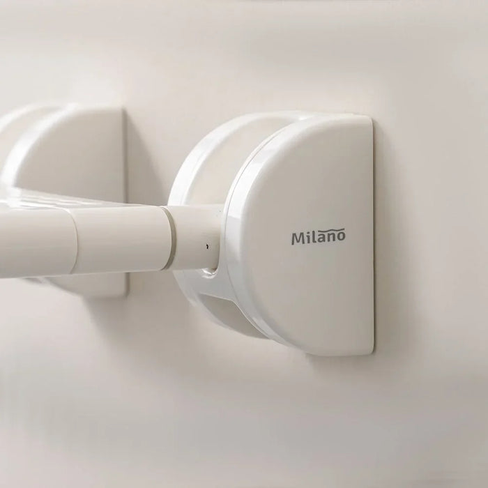 Milano Folding Shower Seat White HSD-G9008, Acrylic Wall Seat For Bathroom Safety And Comfort