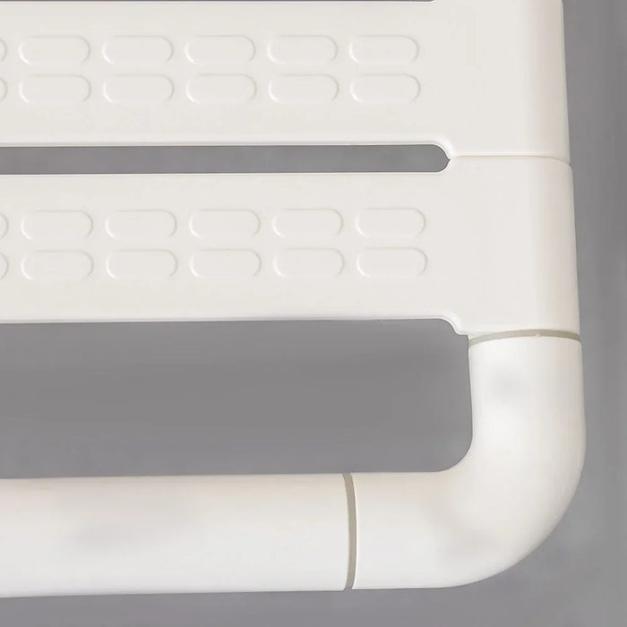 Milano Folding Shower Seat White HSD-G9008, Acrylic Wall Seat For Bathroom Safety And Comfort