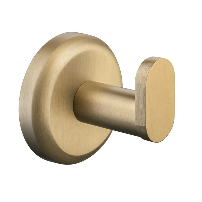 Milano Calli Bathroom Accessories 6 Pcs Complete Set Matte Gold | Brass Full Accessories Set | Bathroom Accessories Set For Toilet Bathroom Washroom Shower Room - Matt Gold