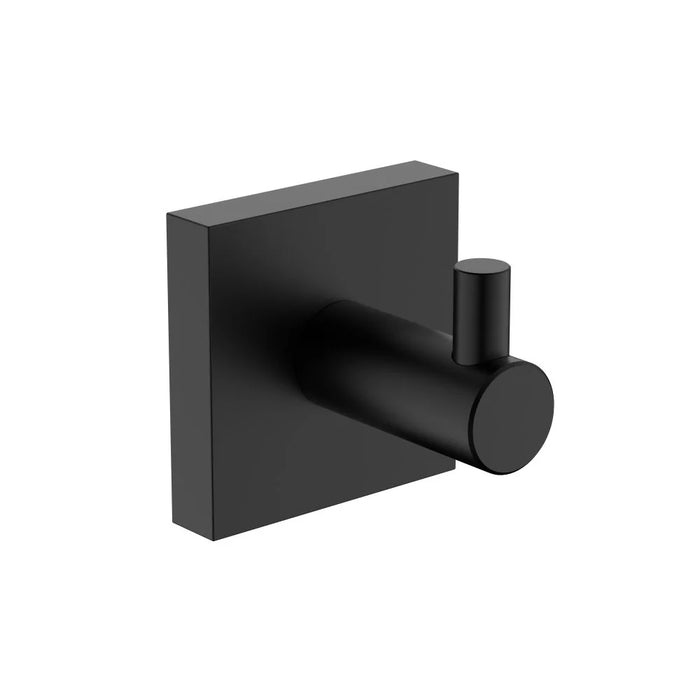Milano Plus Dina Bathroom Accessories 6-Piece Gift Set – Complete Bathroom Set with Soap Dispenser, Towel Rack, Modern & Stylish Bathroom Essentials for Home Matt Blk