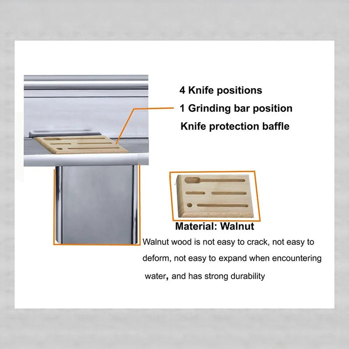 Milano Luxe Duoline Kitchen Rack Pro BM030 - Sanitary Stainless Steel, Grey, 28x61x15 cm, 2 Kg, DIY Kitchen Storage Solution, 1 Year Warranty - Ideal for Modern Kitchens