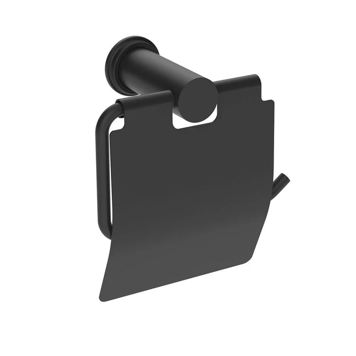 Milano Luxe Berlin Toilet Paper Holder Matte Black Bathroom Accessory UAE