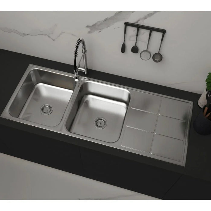 Stainless Steel Kitchen Sink Bl 894 High Grade Inset L 116 X W 50 X H 20 cm