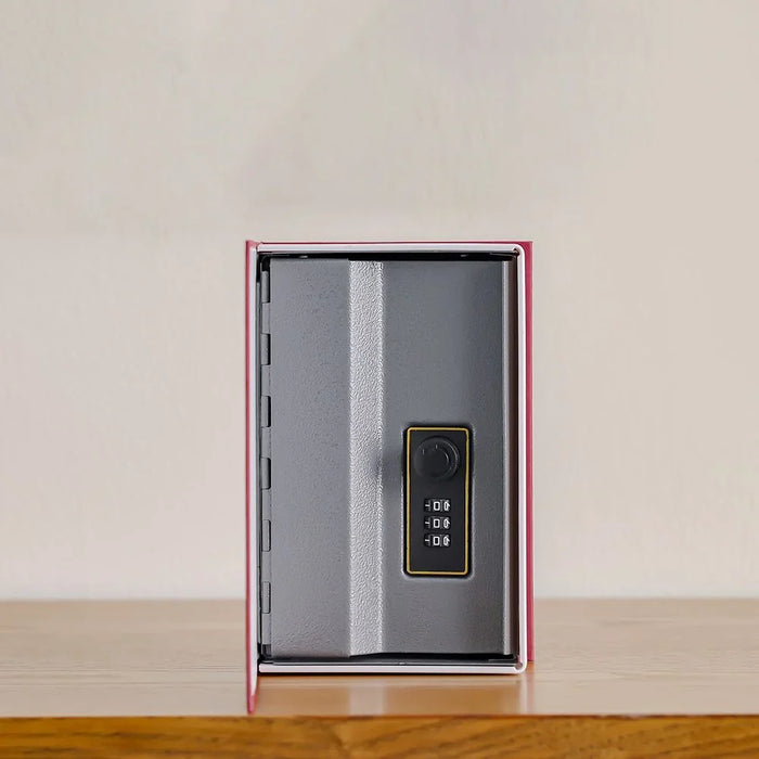 Ellen Safe - Red Dictionary Safe with Number Lock | Home & Hotel Security | Alloy Steel, 180x115x55 mm | 1-Year Warranty Against Manufacturing Defects