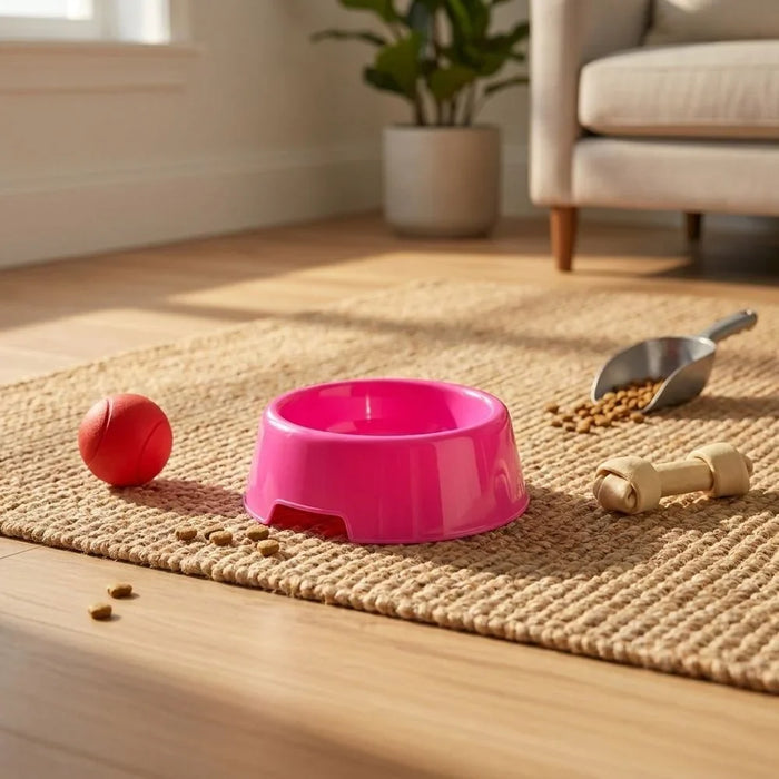 Milano Non-Slip Pet Bowl for Dogs & Cats – Durable Food & Water Feeder Dish, Easy to Clean, Anti-Skid Base, Ideal for Puppies, Small & Large Pets 13.5X4.8Cm