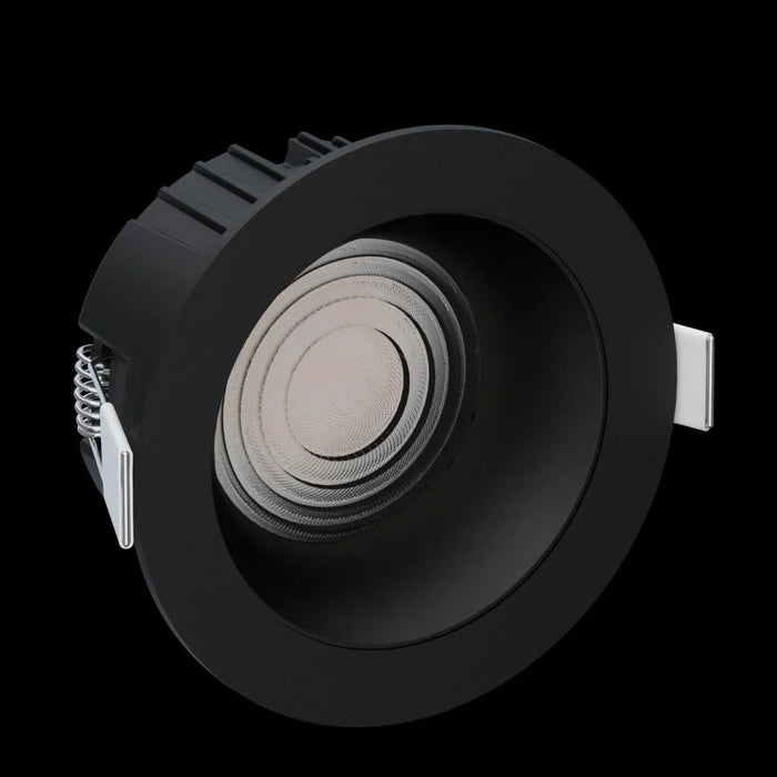 Milano Neo 25W 3CCT Downlight Black 140mm, Aluminium LED Ceiling Light 2700K-6000K