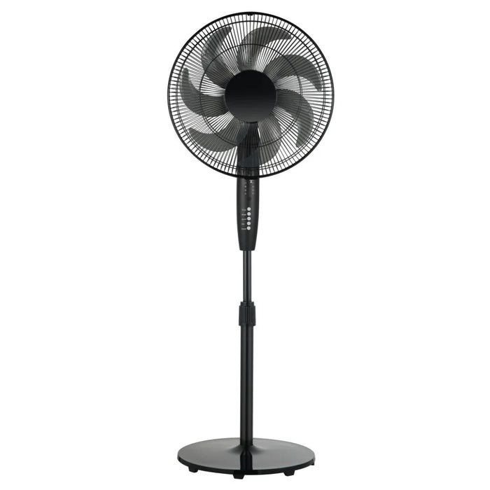 Milano Aero Luxe Stand Fan Black 16 Inch