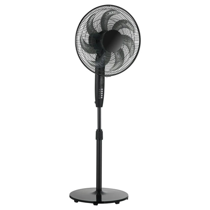 Milano Aero Luxe Stand Fan Black 16 Inch
