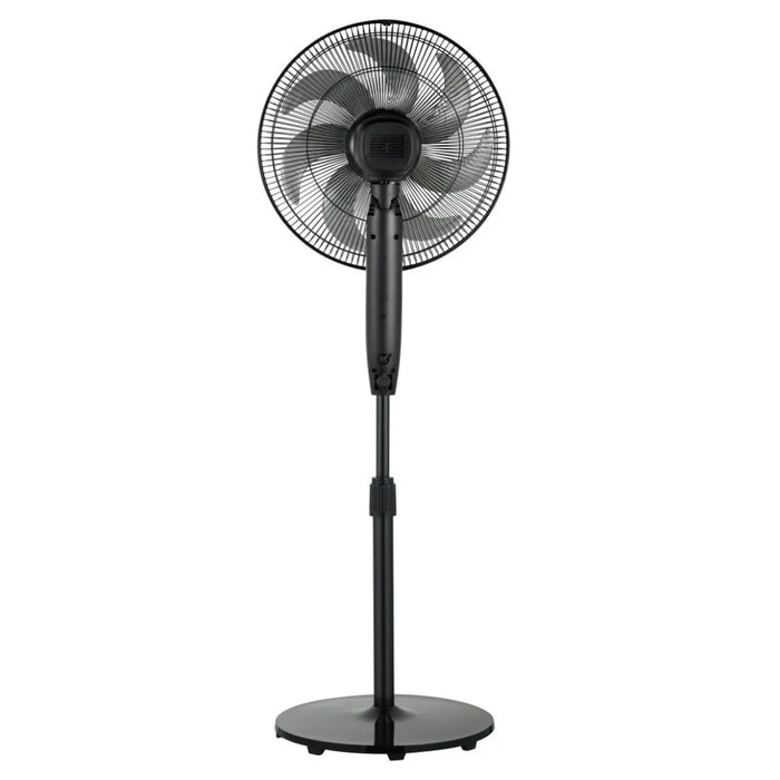 Milano Aero Luxe Stand Fan Black 16 Inch