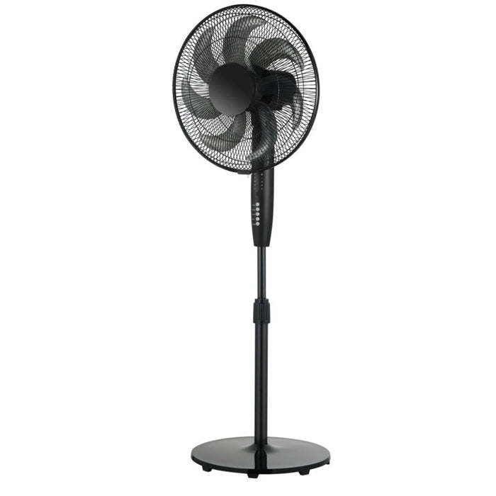 Milano Aero Luxe Stand Fan Black 16 Inch