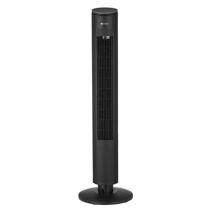Milano Aero Luxe Tower Fan, Black, For Home Office