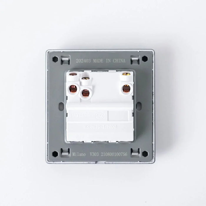 Milano 10A 2G 1W Switch Electrical Switches Sockets Outlets For Home Appliances Office Hotel Conventional Construction Project Aura Blk