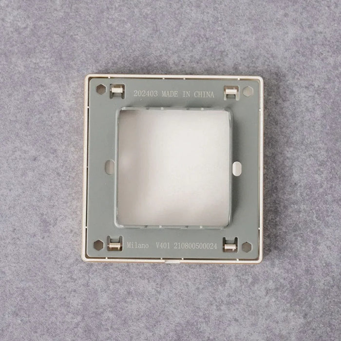Milano Single Blank Plate Aura Gold