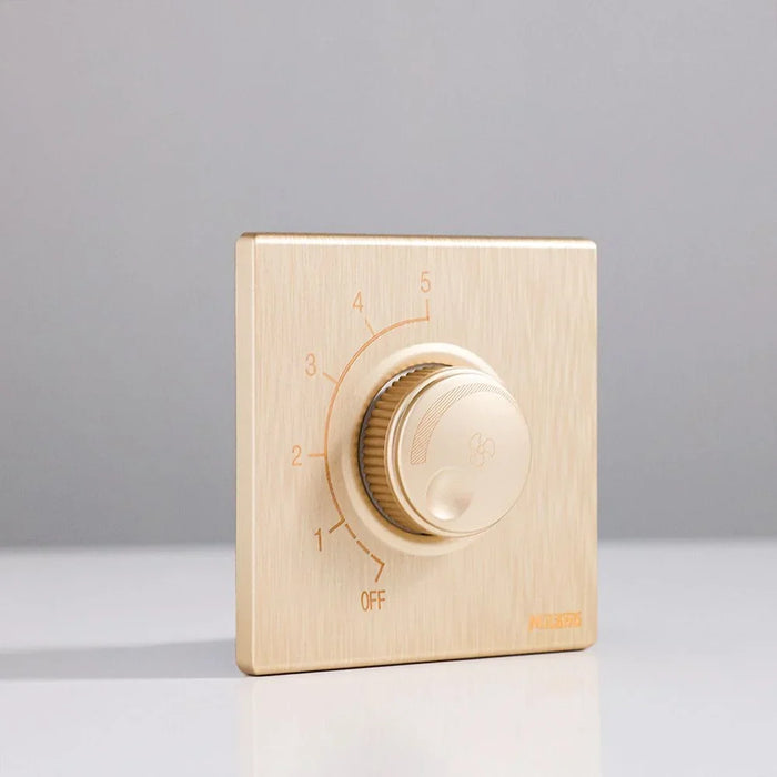 Milano 500W Step Fan Regulator 5 Step Adjustment Ceiling Fan Speed Control Switch Aura Gld