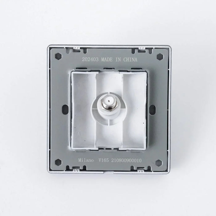 Milano Satellite Outlet Socket For Modern Home Electrical Switches Sockets Outlets For Home Appliances Computers Aura Blk