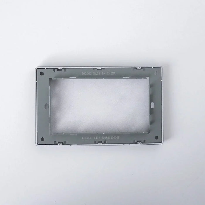 Milano Blank Plate 3X6 Aura Black - Fire Retardant Electrical Switches & Sockets, Brushed Black Finish, Durable Phosphor Copper, 25 Years Warranty, High-Quality Tools for Home Electricals
