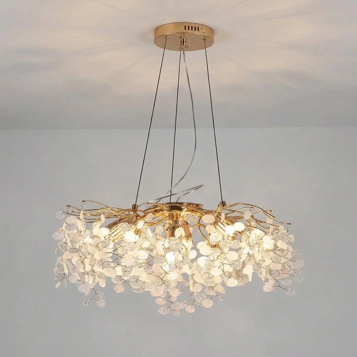 Edith Crystal Chrome Chandelier 40cm Modern Ceiling Light Luxury