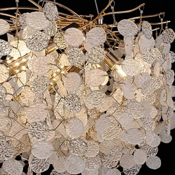 Edith Crystal Chrome Chandelier 40cm Modern Ceiling Light Luxury
