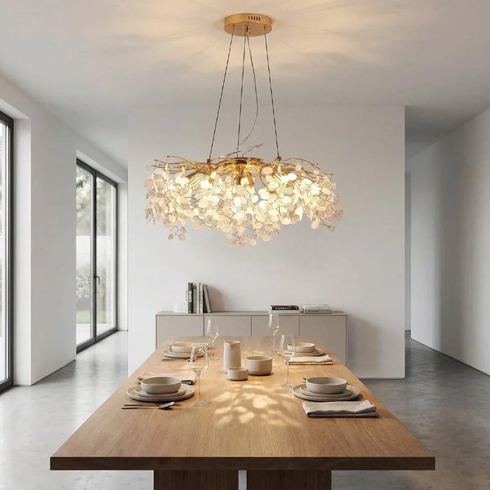 Edith Crystal Chrome Chandelier 40cm Modern Ceiling Light Luxury