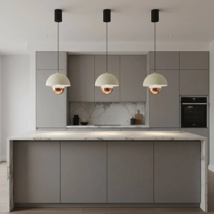 Edna Pendant Lamp 2m Adjustable length With Sensors Contemporary Pendant Lamps Hanging Lanterns Built in LED Modern Design Indoor LightingL18xW18xH20cm-Smoke Grey