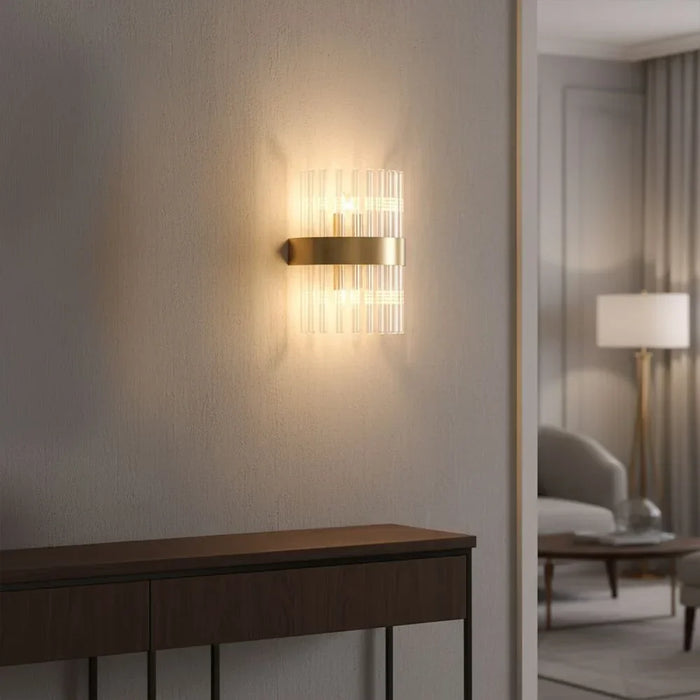 Nairobi Wall Lamp Contemporary Indoor Wall Lamps Wall Mounted Lanterns G9 Modern Design Indoor Lighting For Bedroom Dining Living Room L20xW10xH24cm-Gold