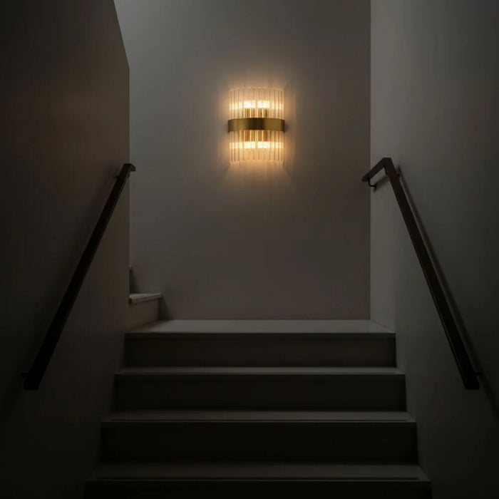 Nairobi Wall Lamp Contemporary Indoor Wall Lamps Wall Mounted Lanterns G9 Modern Design Indoor Lighting For Bedroom Dining Living Room L20xW10xH24cm-Gold