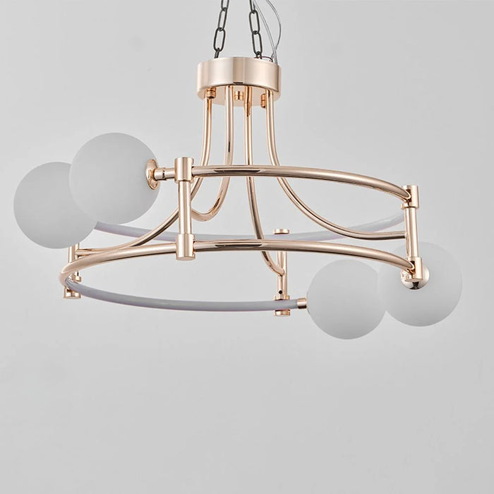 Swirl Modern Ceiling Lamp 60cm Contemporary Pendant Lamps Hanging Lanterns G9 Modern Design Indoor Lighting For Bedroom L60xW60xH40cm-French Gold