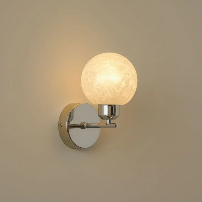Sienna Wall Lamp White Silver Modern Decorative Wall Light