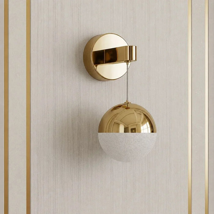 Solitare LED Wall Lamp French Gold Modern Decorative Wall Light