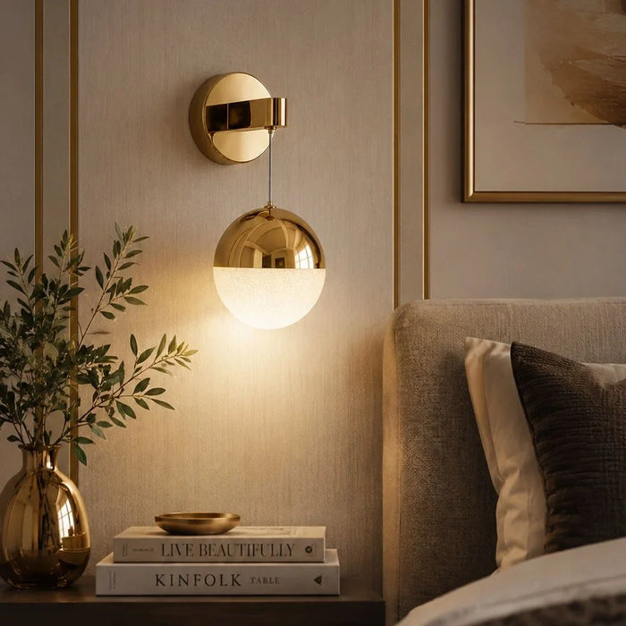 Solitare LED Wall Lamp French Gold Modern Decorative Wall Light