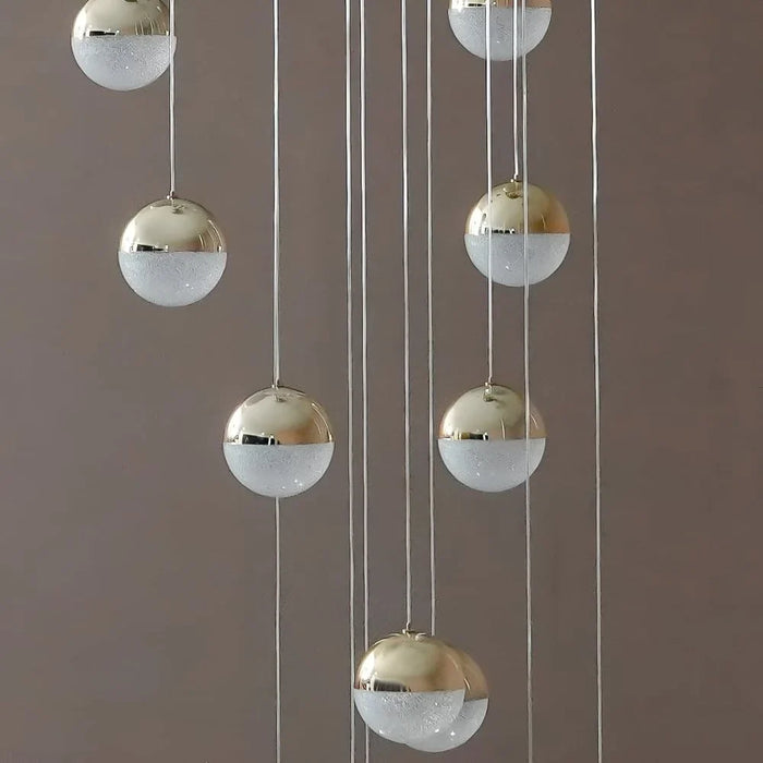 Solitare 25Pc Staircase Chandelier 4m 3 Color Smoke Grey LED