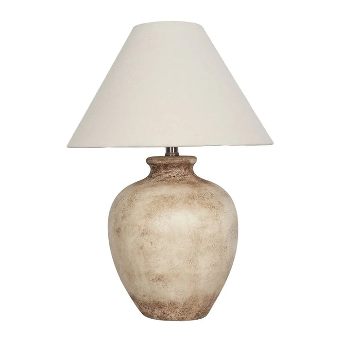 Antik Ceramic Table Lamp - Cream - For Bedroom