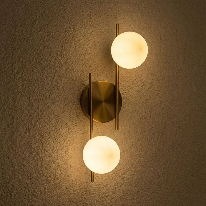 Gemma Glass Wall Lamp - Gold