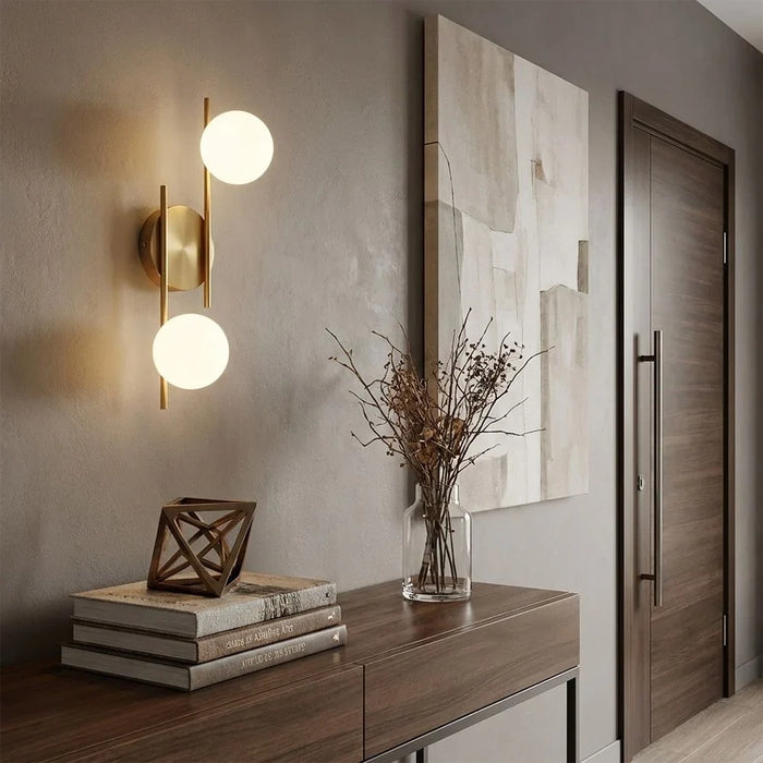 Gemma Glass Wall Lamp - Gold