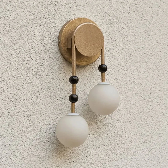 Orla Glass Wall Lamp - Gold