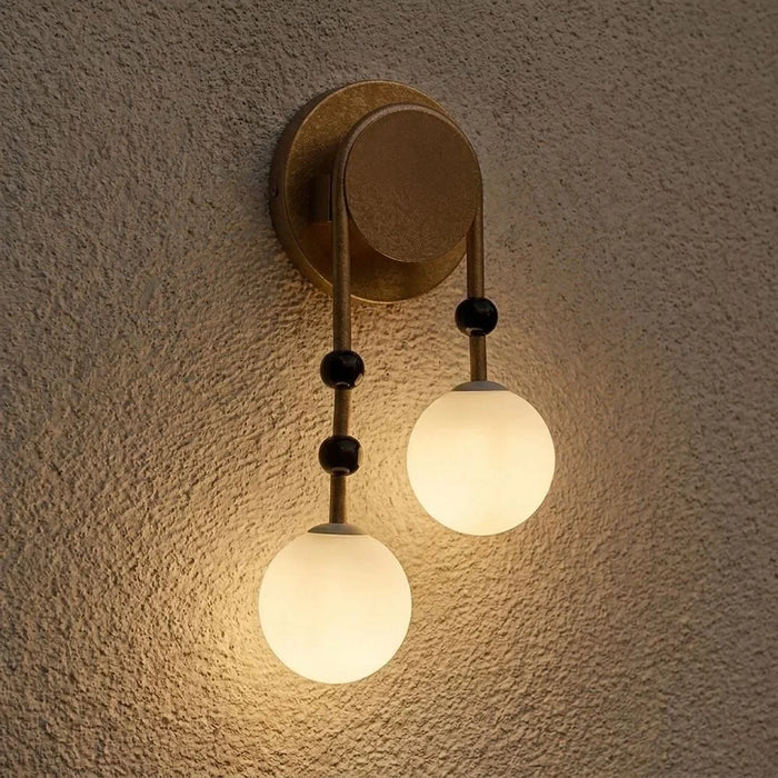 Orla Glass Wall Lamp - Gold