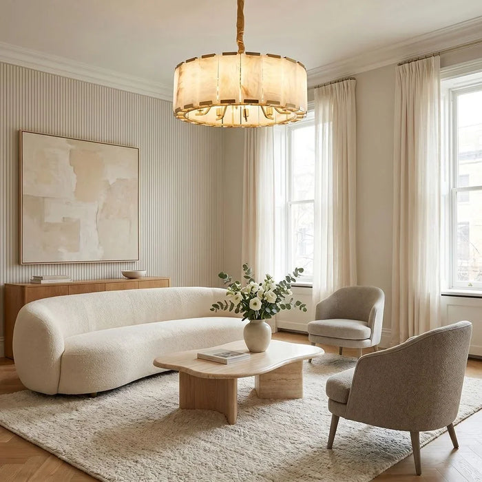 Verona Marble Chandelier - White