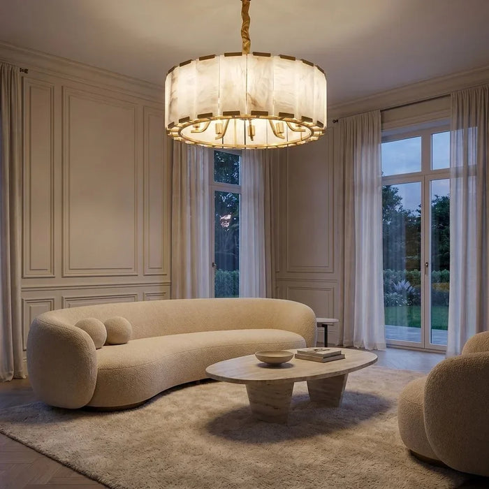 Verona Marble Chandelier - White