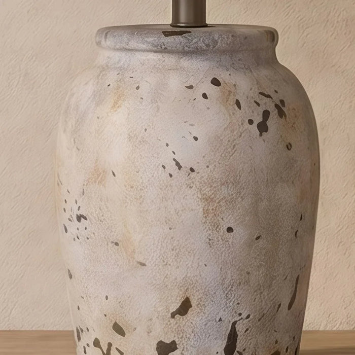 Ceramic Table Lamp - Grey - 40Cm