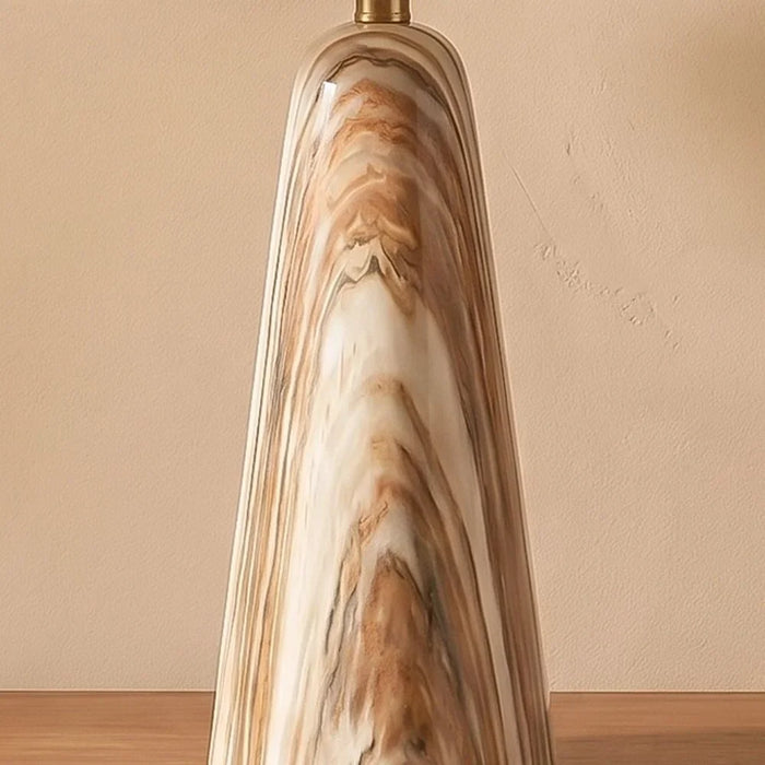 Rosso Marble Table Lamp - Brown - 47cm