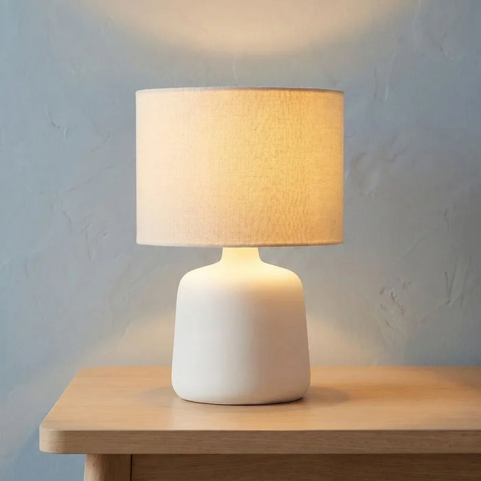 Ceramic Table Lamp White - Decorative for Bedroom