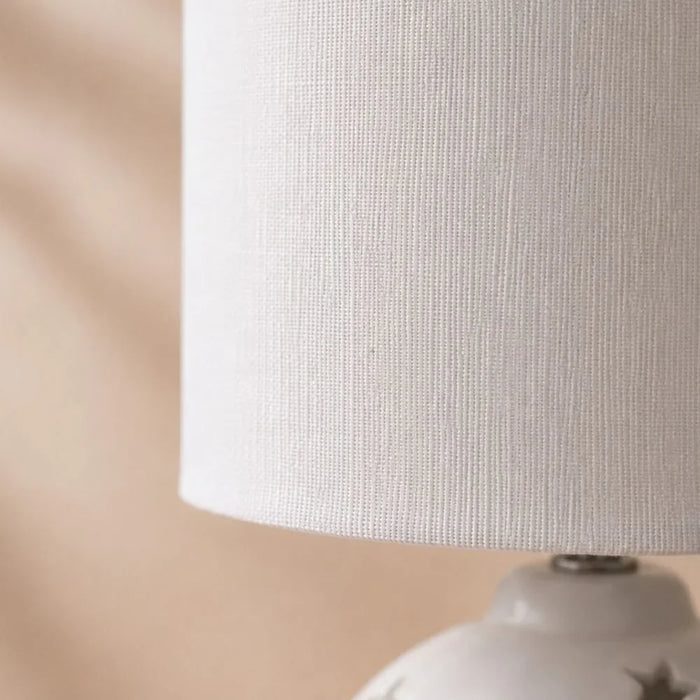 Star Kids Ceramic Table Lamp White
